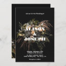 Search for dark floral wedding invitations Chic