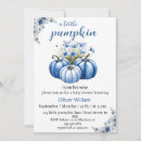 Search for little pumpkin baby boy shower invitations Is on his way
