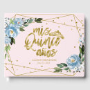 Search for floral guest books Dusty blue