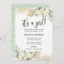 Search for pretty baby girl shower invitations Floral