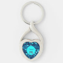 Search for blue heart key rings Pretty