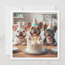 Search for french bulldog birthday invitations Cute