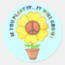 Search for vintage flower power stickers Peace