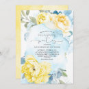 Search for yellow engagement party invitations Blue and yellow