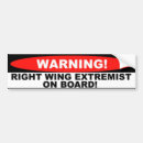 Search for extremists bumper stickers Wing