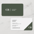 Search for moss business cards Dark green