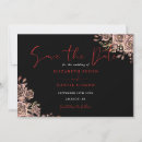Search for goth save the dates Black and red