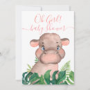 Search for pink hippo invitations Cute