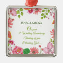 Search for 5th wedding anniversary christmas tree decorations Five