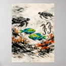 Search for sea turtle art Coral reef