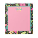 Search for flower monogram notepads Pink
