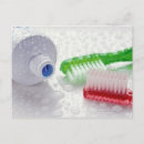 Search for toothbrushes postcards Close up