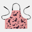 Search for crescent moon aprons Halloween