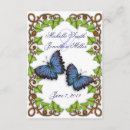 Search for butterflies rsvp cards Floral