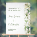 Search for white flowers welcome wedding signs Botanical