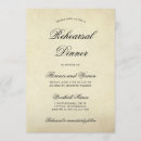 Search for antique rehearsal dinner invitations Classy
