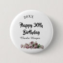 Search for happy 30th birthday badges Calligraphy typography elegant romantic