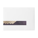 Search for purple and gold return address labels Bride