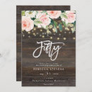 Search for wood background birthday invitations Floral