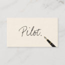 Search for pilot business cards Aeroplane