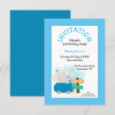 Search for blue elephant birthday invitations Boy
