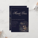 Search for blue masquerade party invitations Elegant