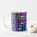 Search for modern geometric pattern mugs Colorful