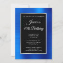 Search for silver black royal blue invitations For her