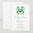 Search for lucky in love bridal shower invitations Watercolor