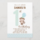 Search for blue monkey invitations First