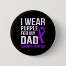 Search for association badges Alzheimers and brain awareness