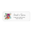 Search for pink and orange return address labels Roses