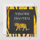 Search for orange tiger invitations Pattern