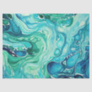 Search for ocean waves tissue paper Turquoise