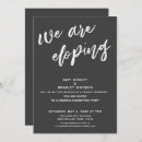 Search for we eloped wedding reception invitations We are eloping