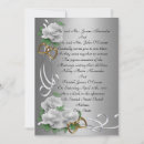 Search for white rose wedding invitations Gold