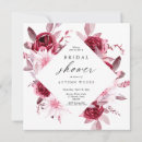 Search for romantic roses and diamonds invitations Burgundy red maroon dahlias