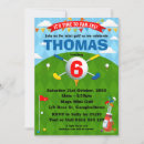 Search for hole in one invitations Kids