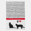 Search for black and white cat tea towels Modern