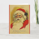 Search for vintage santa cards Red