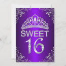 Search for purple bling invitations Damask