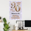 Search for 90th birthday posters Floral