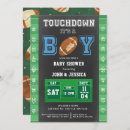 Search for football baby boy shower invitations Rugby