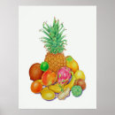 Search for tropical fruit posters Watercolor