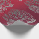 Search for red and silver wrapping paper Floral