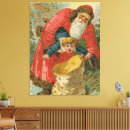 Search for vintage santa claus canvas prints Father christmas