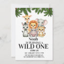 Search for wild safari birthday invitations Tropical greenery birthday