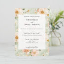Search for mint and peach wedding invitations Flowers