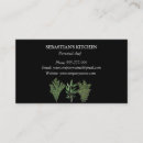 Search for culinary business cards Watercolor