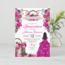 Search for fuchsia quinceanera invitations Mis quince anos